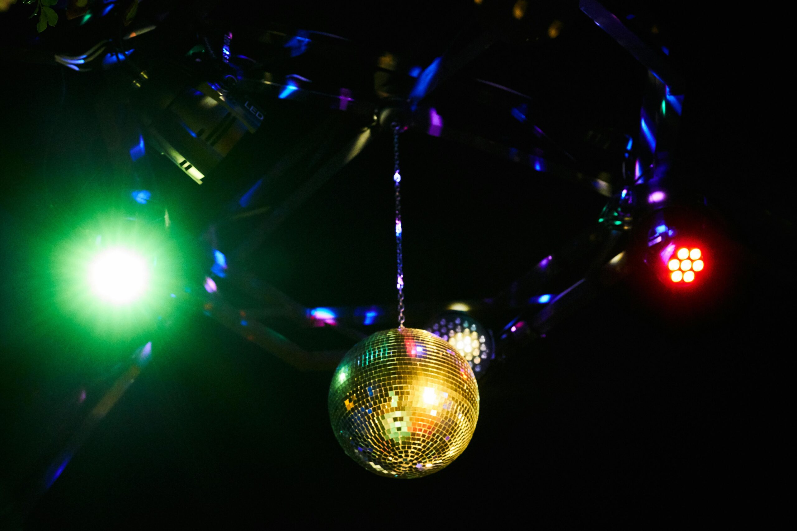 Disco ball hanging